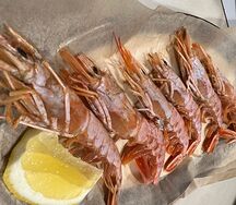 Лангустины на гриле