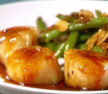 Гребешки в соусе терияки