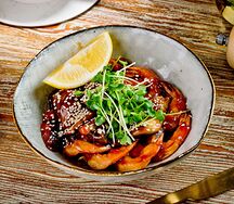 Креветки Вок в соусе терияки 