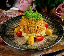 Котлета Пожарская с картофельным кремом 