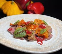 Салат с ростбифом 