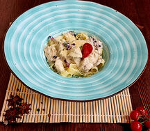 Паста Курица с грибами