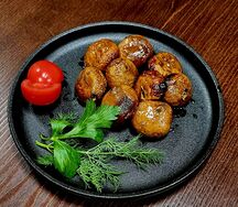 Грибы на мангале