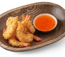 Креветки в паназиатских сухарях