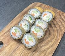 Сяке эби темпура