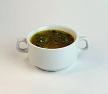 Суп куриный с клецками