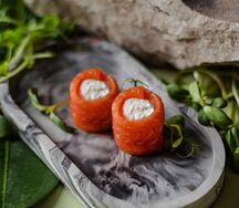 Бочонки Лосось с творожным сыром