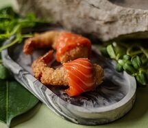 Эби фурай с лососем