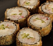 Жареный с креветкой