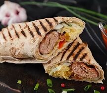 Шаурма из рубленой говядины 