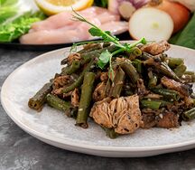 Куриное филе с грибами в соусе терияки