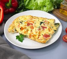 Фриттата с овощами и сыром