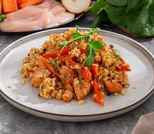 Плов с булгуром и курицей 