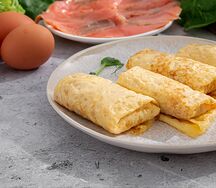 Белковые блинчики с горбушей