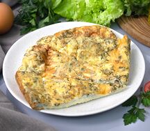 Омлет с творогом и зеленью