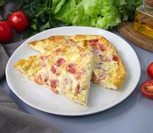 Омлет с креветками