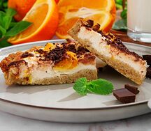 Апельсиновый чизкейк с горьким шоколадом