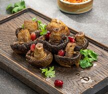 Шампиньоны на гриле