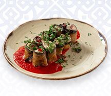 Рулетики из баклажанов