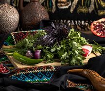 Букет из свежей зелени по-грузински