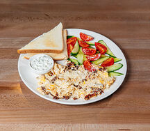 Скрэмбл вяленые томаты с пармезаном