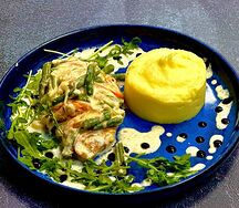 Куриное филе с соусом батард