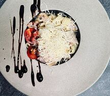 Фетучини в сливках с беконом 