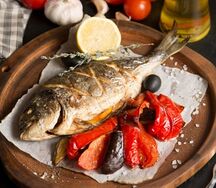 Дорадо на гриле 