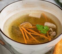 Суп с куриными потрохами