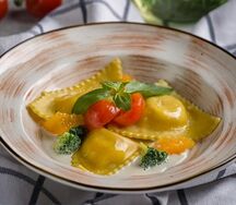 Равиоли с лососем 