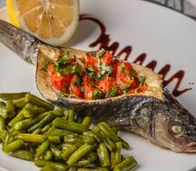 Сибас запеченный 