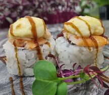 Креветка под шапкой