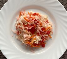 Салат из капусты с имбирем