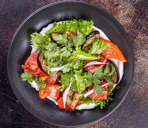 Салат с баклажаном гриль