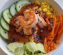 Боул с креветками