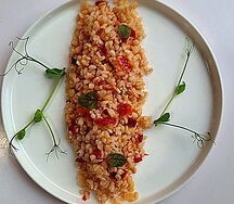 Булгур с вялеными томатами