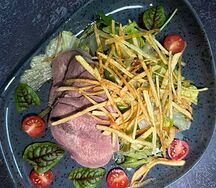 Салат с говяжьим языком 