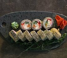 Сяке эби темпура 