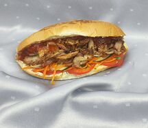 Булка с курицей