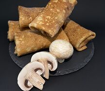 Блины с курицей и грибами (заморозка)