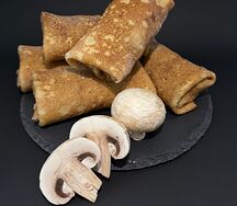 Блины с курицей и грибами (заморозка)