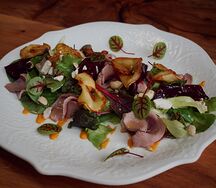 Салат с уткой су-вид