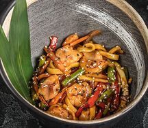 Ланьчжоу с курицей в соусе терияки