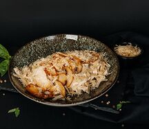 Тальятелле с курицей и грибами