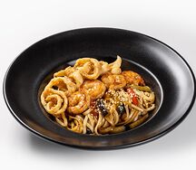 Лапша удон с морепродуктами