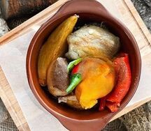 Чанахи с бараниной и овощами