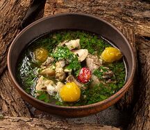 Хашлама с говяжьей грудинкой
