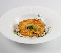 Хашбраун с грибным соусом