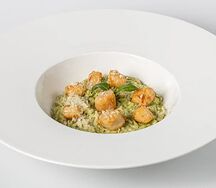 Ризотто с морским гребешком