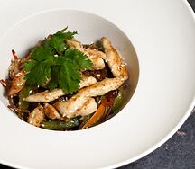 Лапша удон с курицей